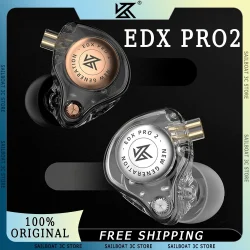 KZ EDX PRO 2 Wired HiFi Earphone Superlinear Dynamic Drive High Quality Ergonomics In Ear Monitor Headset Custom Music Earbuds